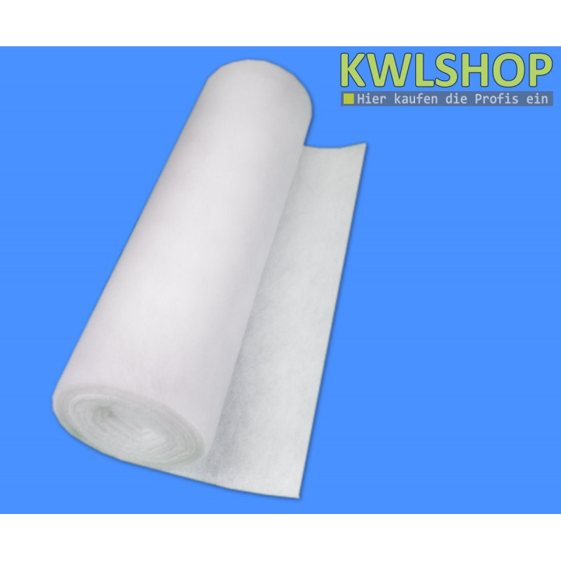 Luftfiltermatte M5 / Iso ePM10 50%, Stärke 15mm, Filtervlies, Filterrolle weiß